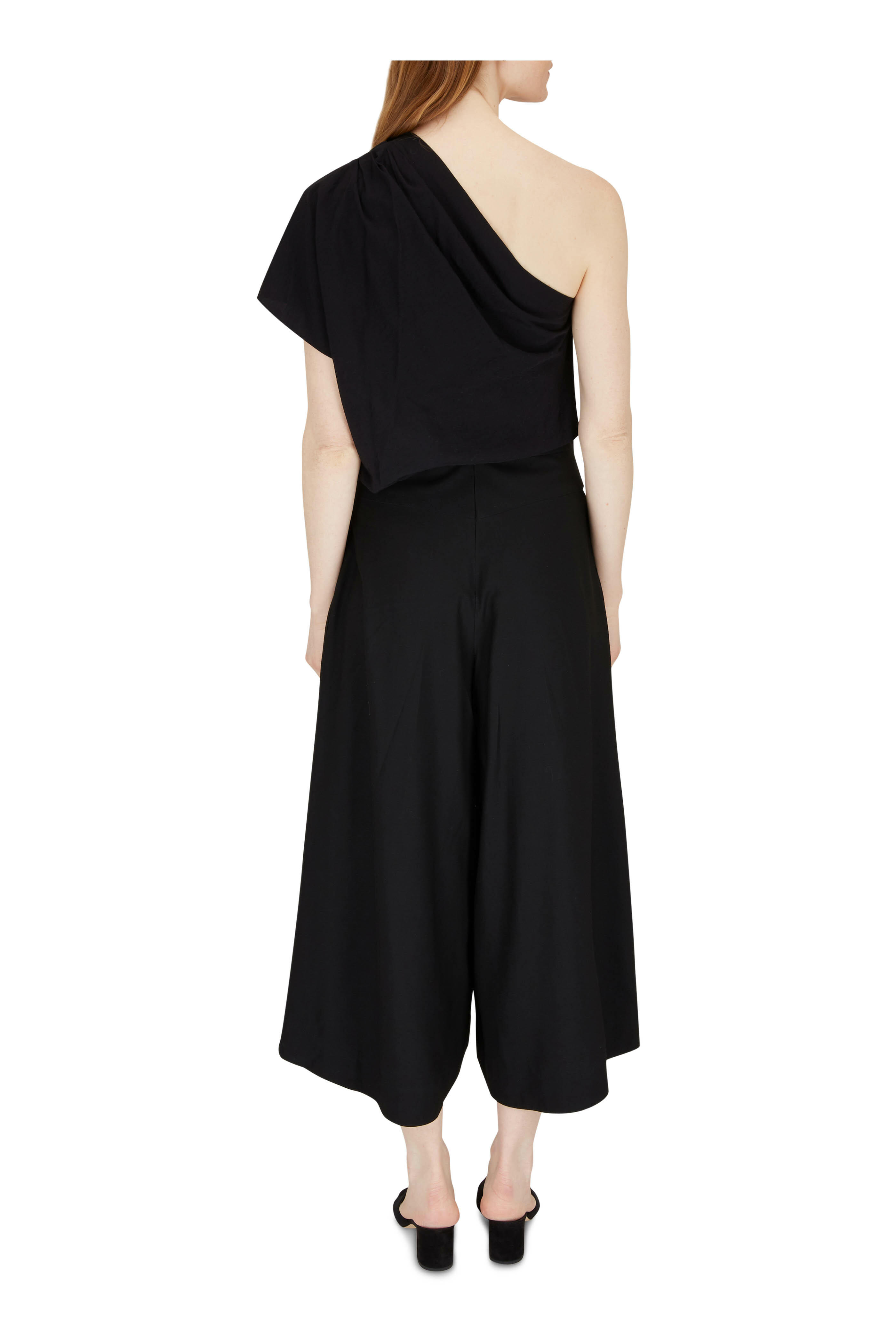 Vince - Black Belted Palazzo Culottes