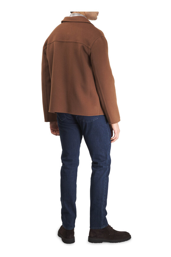Isaia Brown Cashmere Zip Jacket - view 4