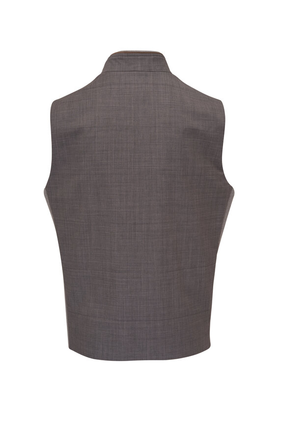 Maurizio Baldassari - Gray Tech Merino Wool Vest