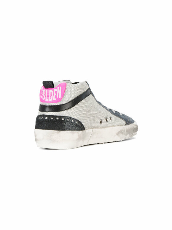 Golden Goose - Women's Mid Star Ice & Pink Star Sneaker