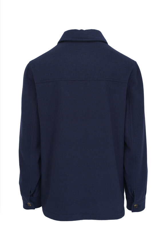 Brunello Cucinelli - Navy Cashmere Overshirt