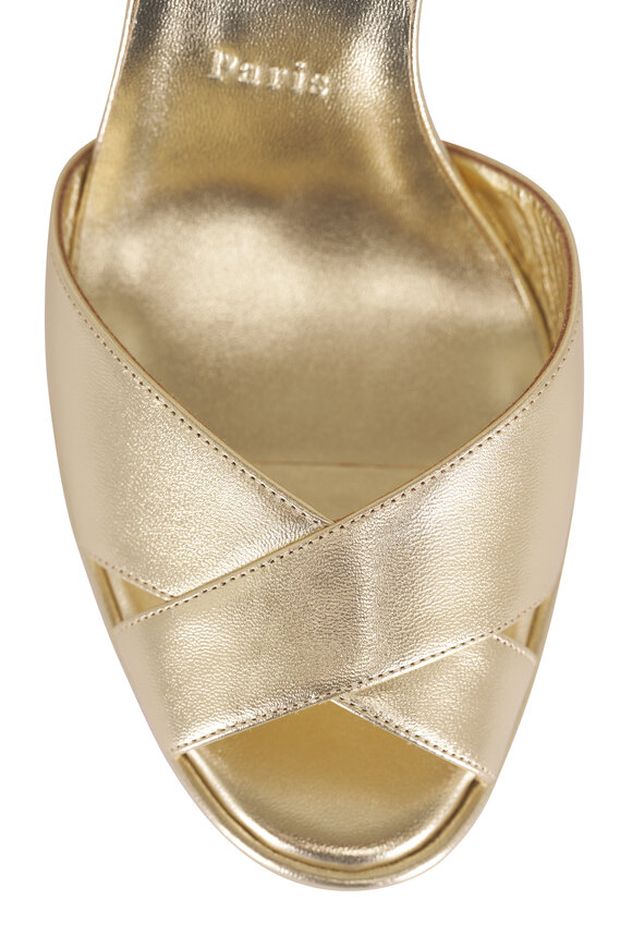 Christian Louboutin Cora Nappa Leather Platform Sandal, 100mm - view 5