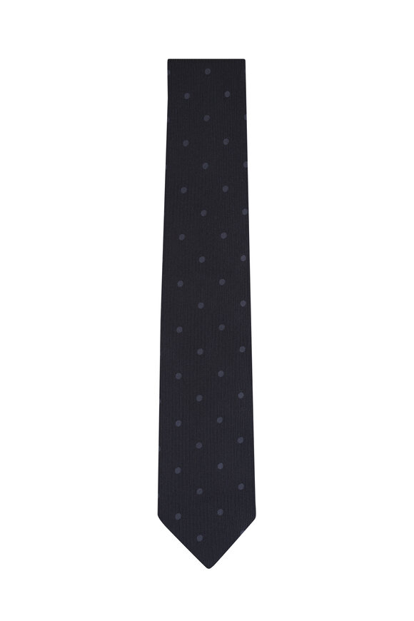 Tom Ford Black Dot Silk Necktie - view 1