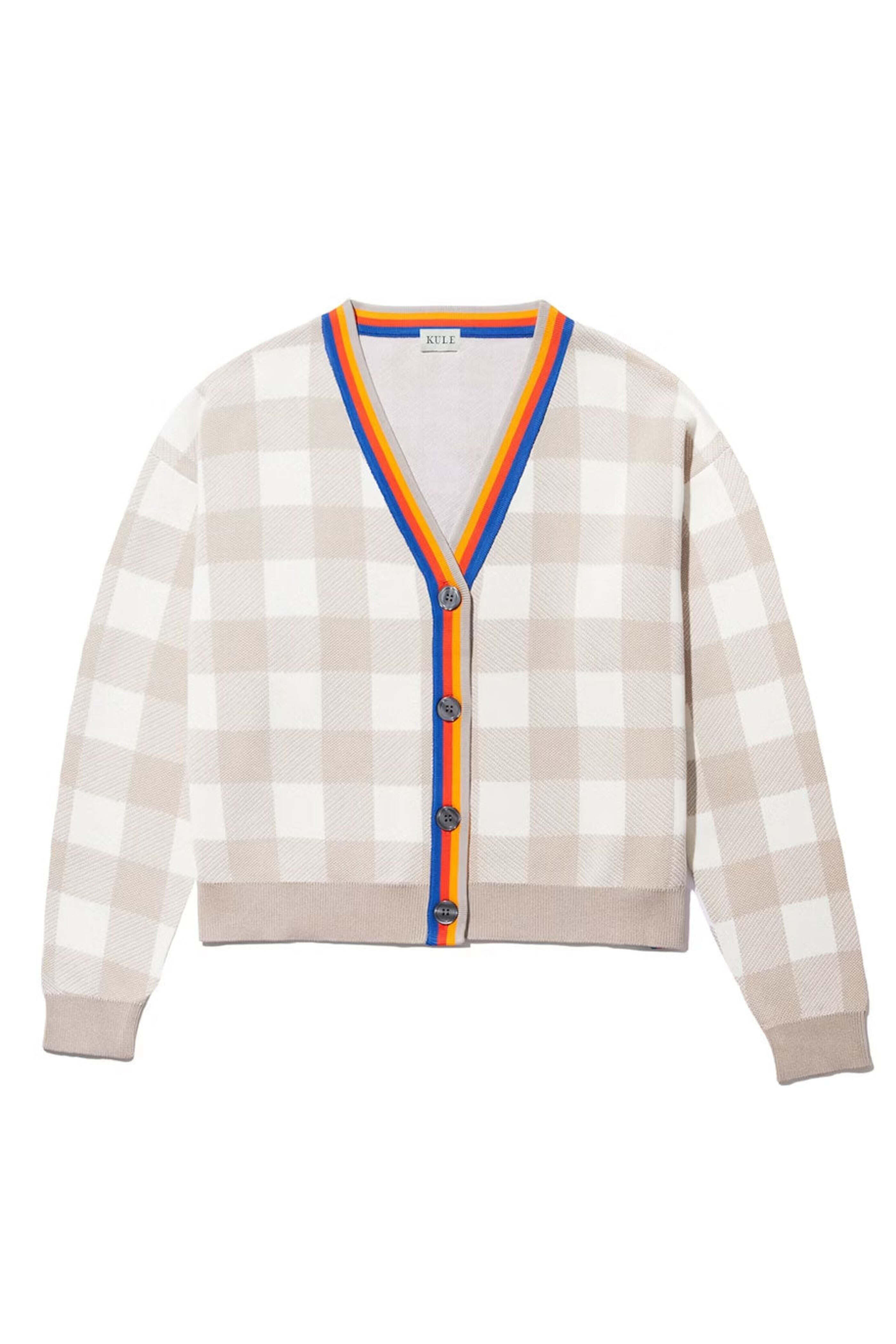 Kule - The Dino Cardigan in Khaki Multi