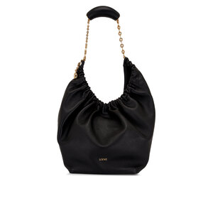 Loewe - Medium Squeeze Black Leather Shoulder Bag