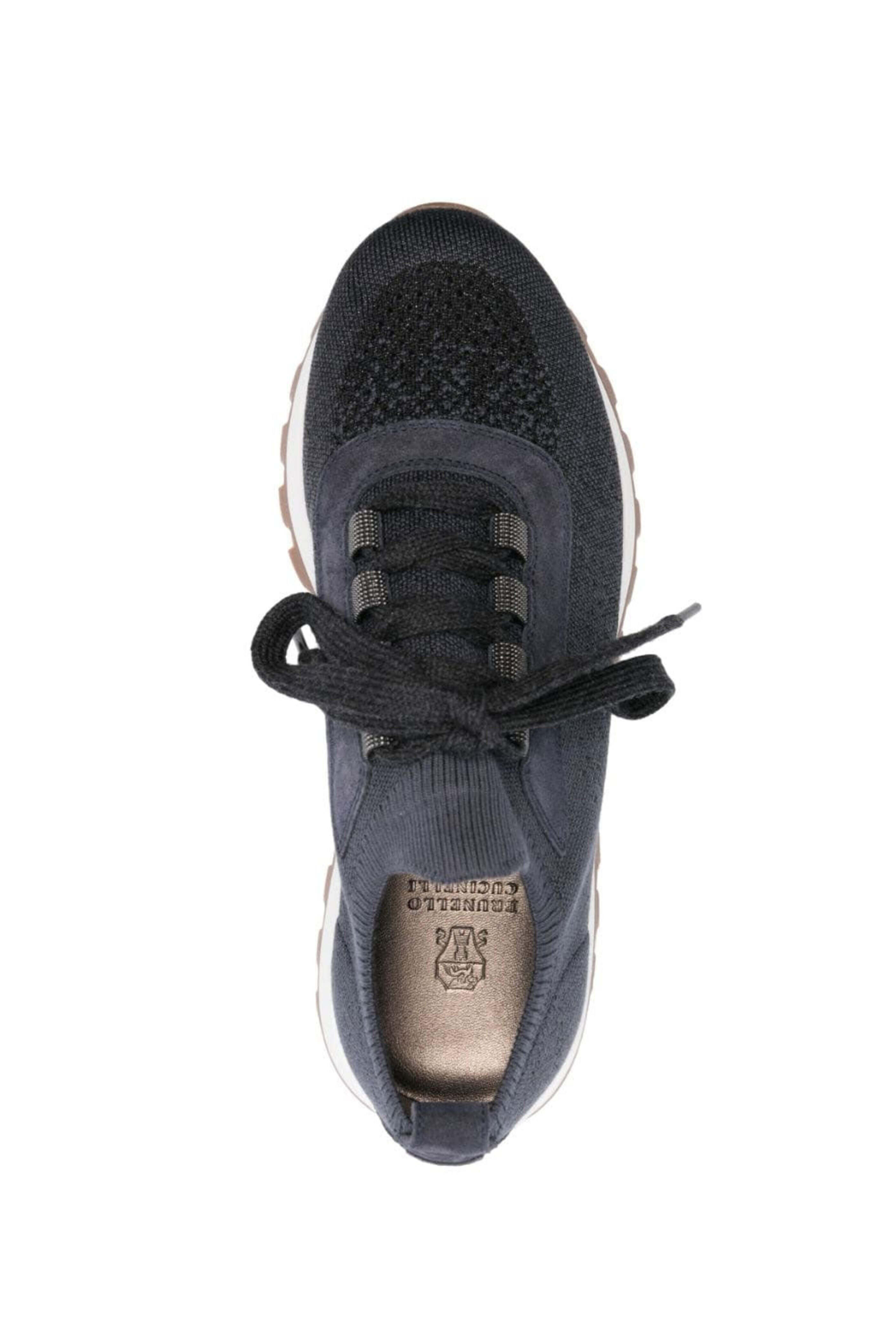 Brunello Cucinelli - Cotton Knit Runner in Night Sky