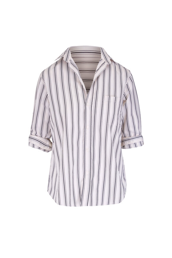 Frank & Eileen Waverly NYC Black & Tan Button-Up Shirt - view 1