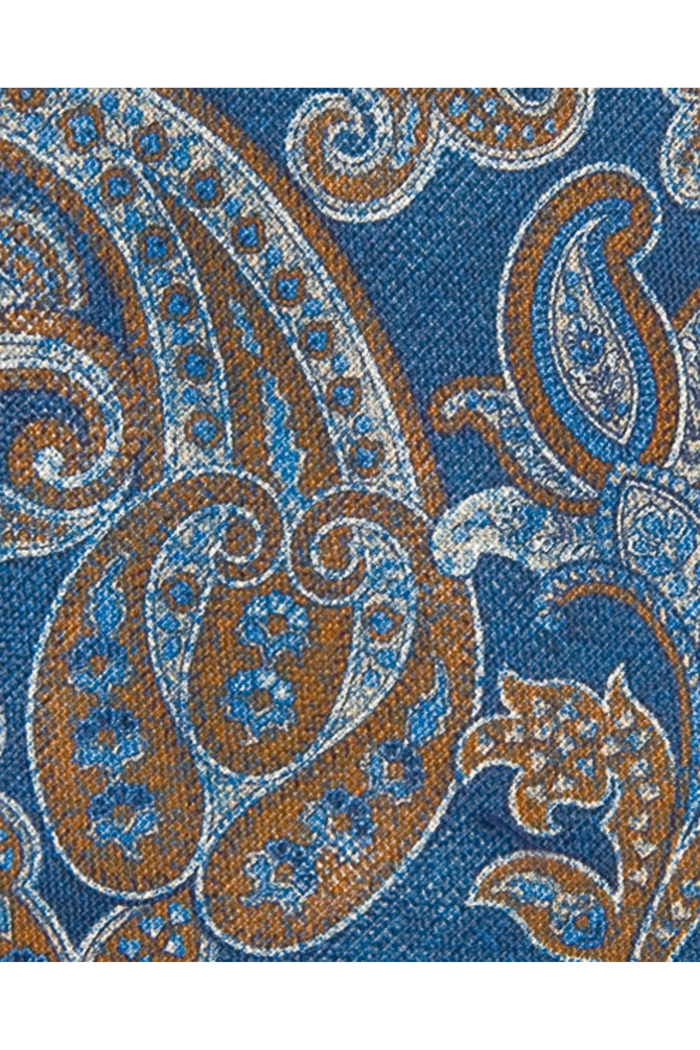 Geoff Nicholson - Blue and Burnt Orange Paisley Tie