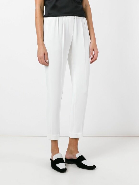 Brunello Cucinelli - White Pull-On Ankle Pant