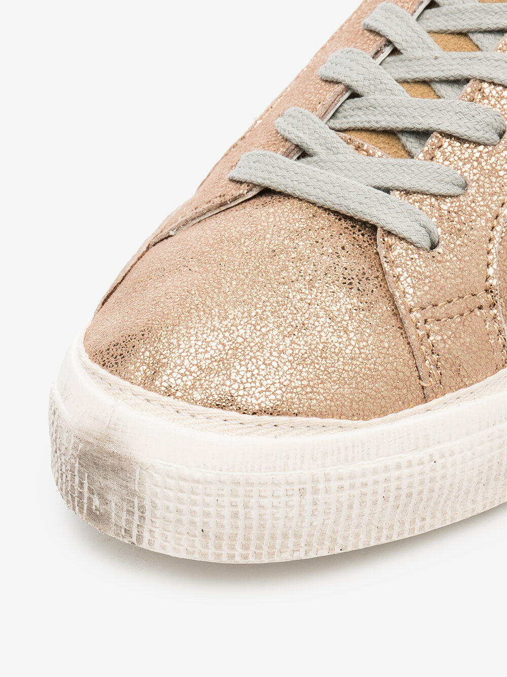 Golden Goose - Women's Superstar Gold Crackled Leather Sneaker