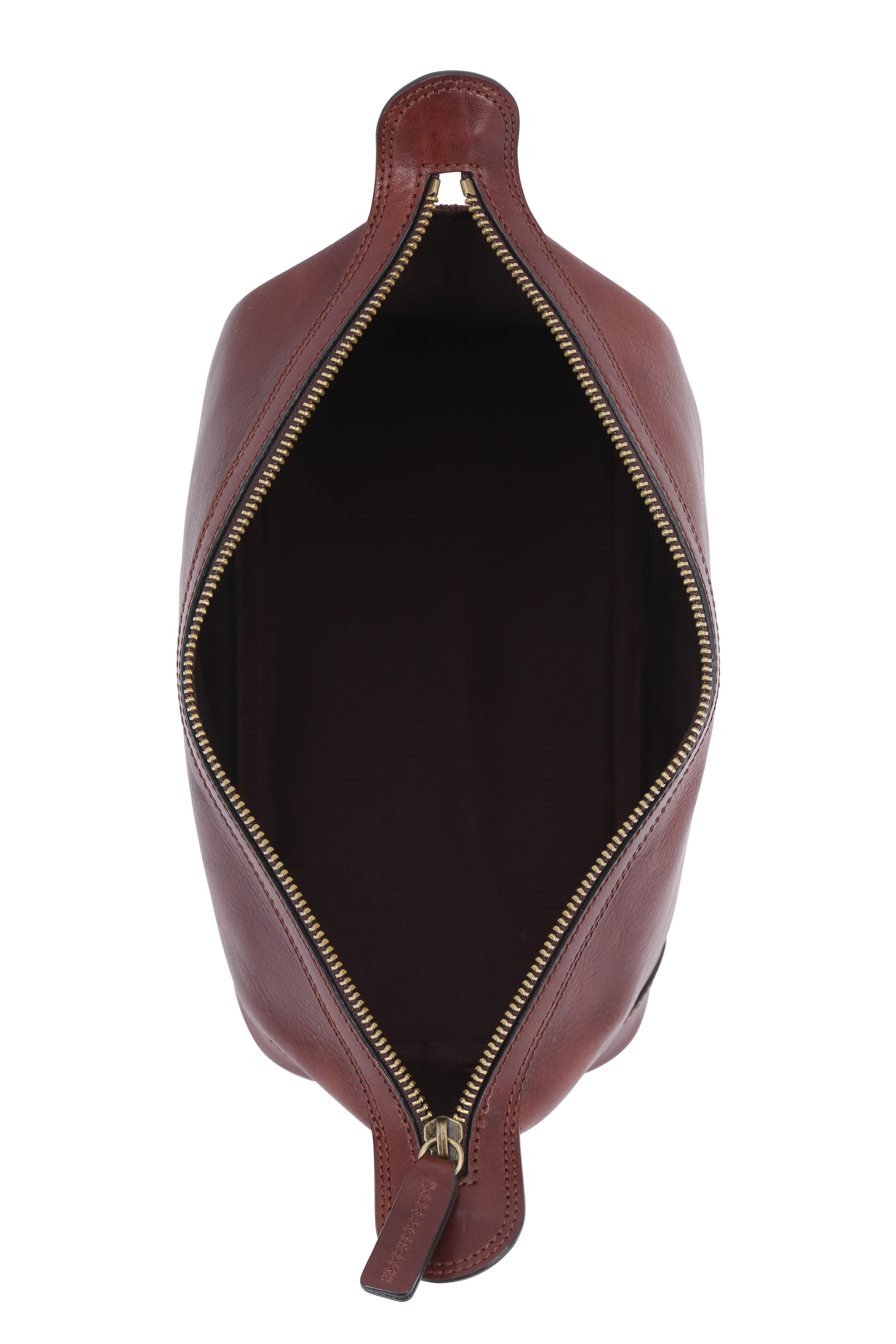 Bosca - Dark Brown Leather Dopp Kit