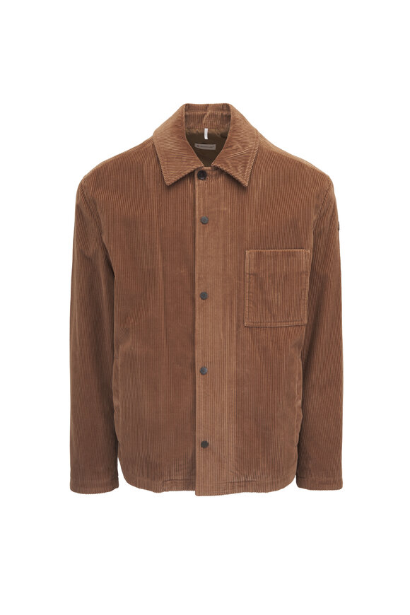 Moncler - Snap Brown Corduroy Cotton Over Shirt