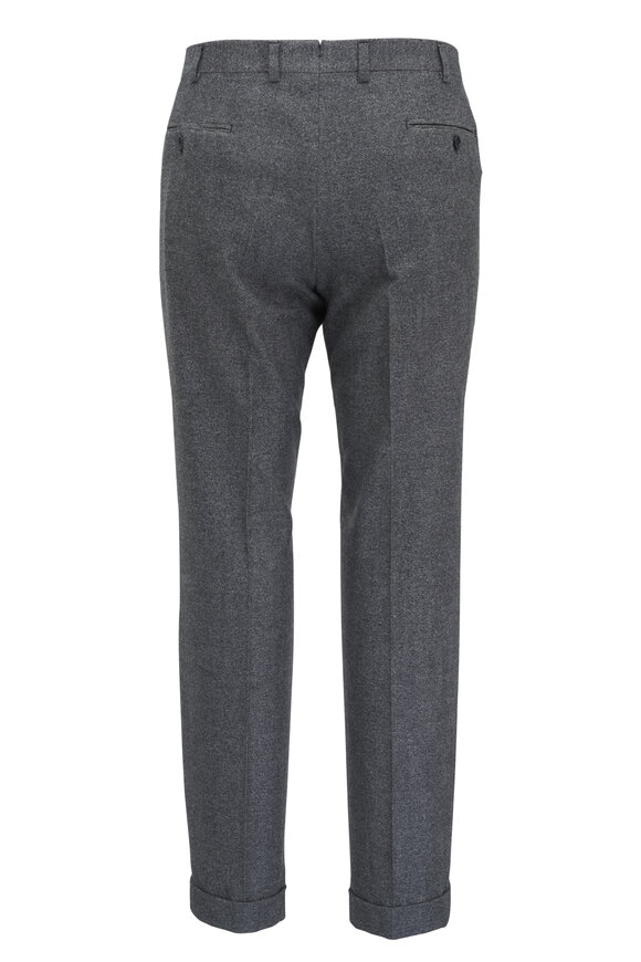 Brioni - Charcoal Mélange Brushed Wool Suit 