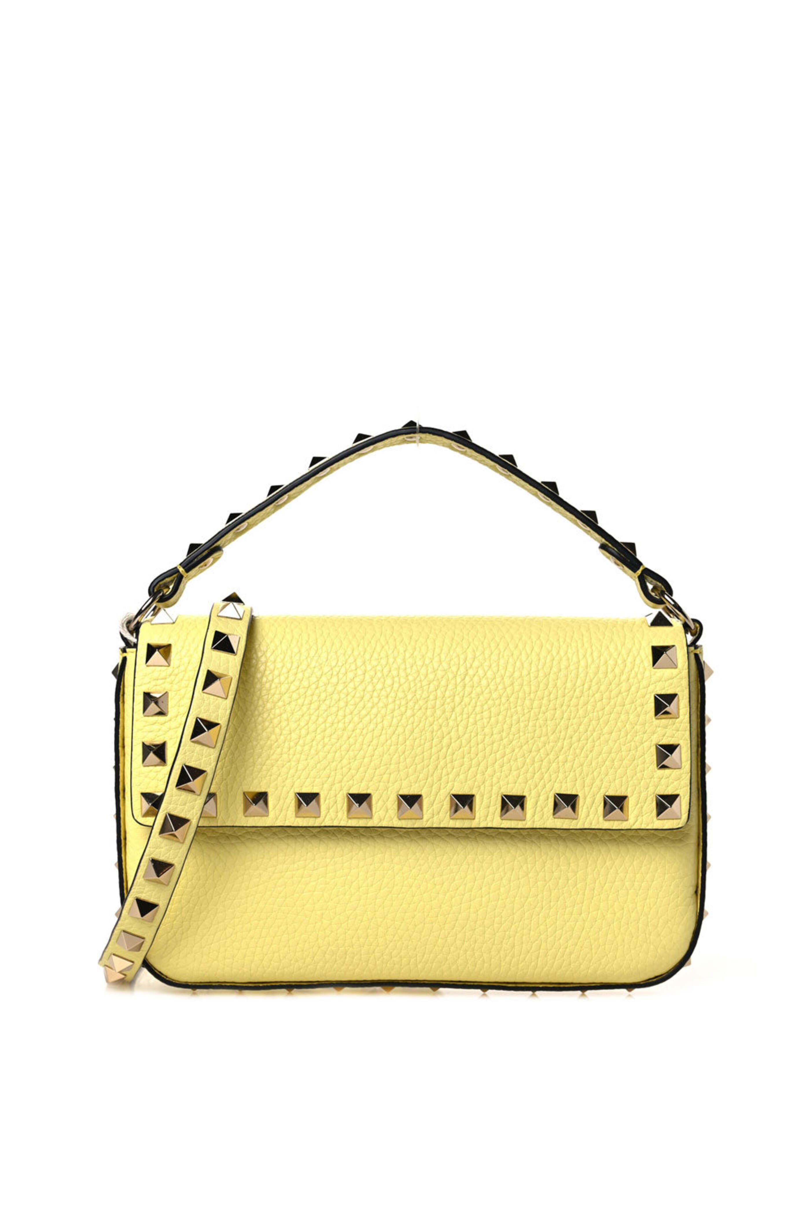 Valentino Garavani - Rockstud Pouch in Pale Yellow