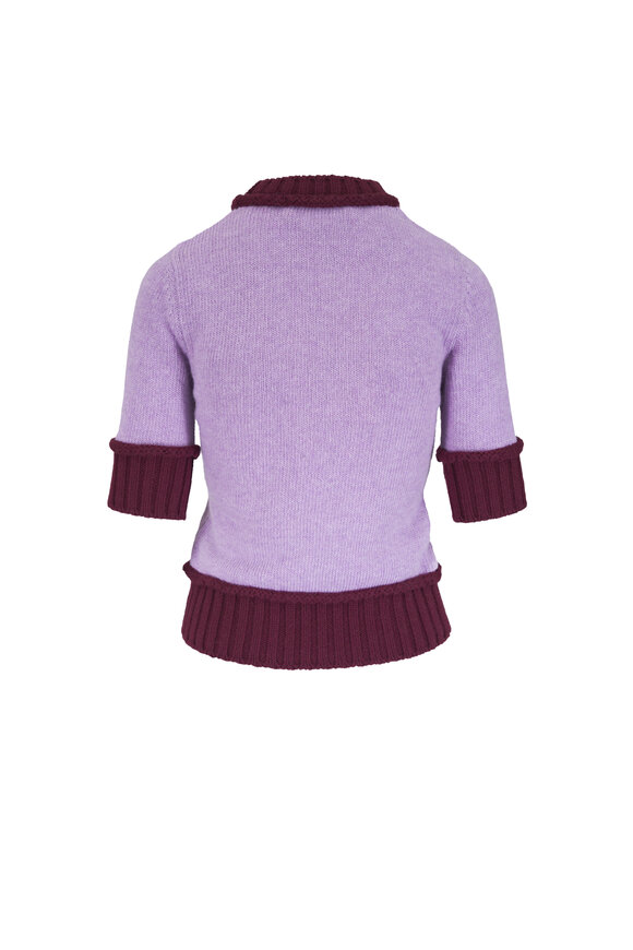 Marni Dahlia & Purple Mock Neck Sweater - view 3