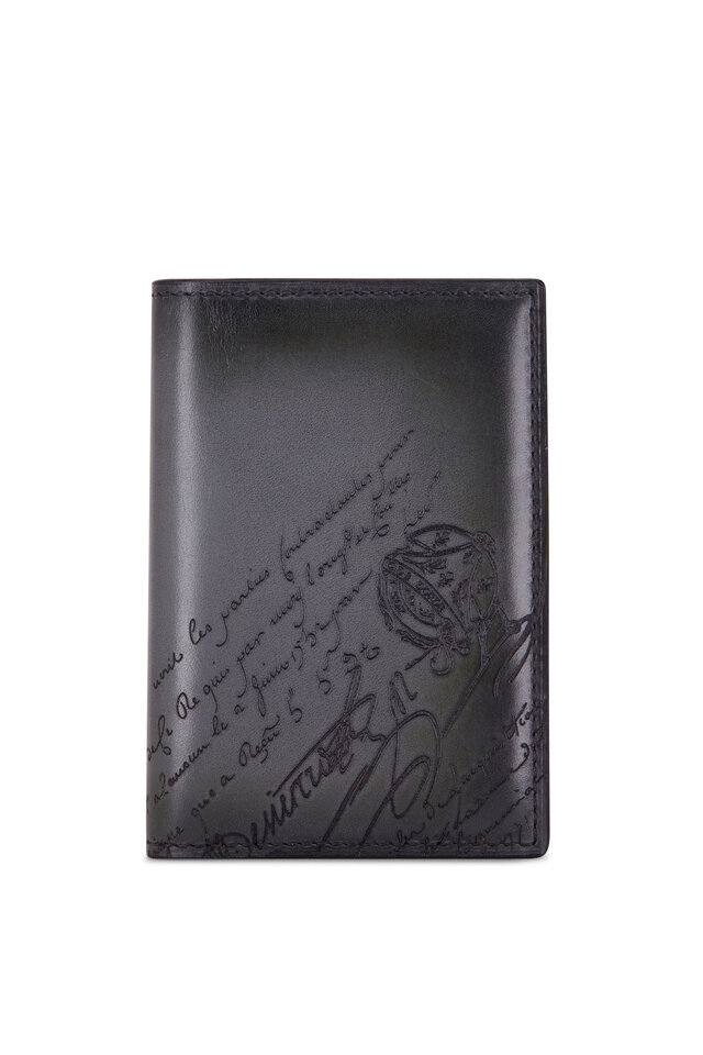 Berluti - Bambou Nero Leather Card Case | Mitchell Stores