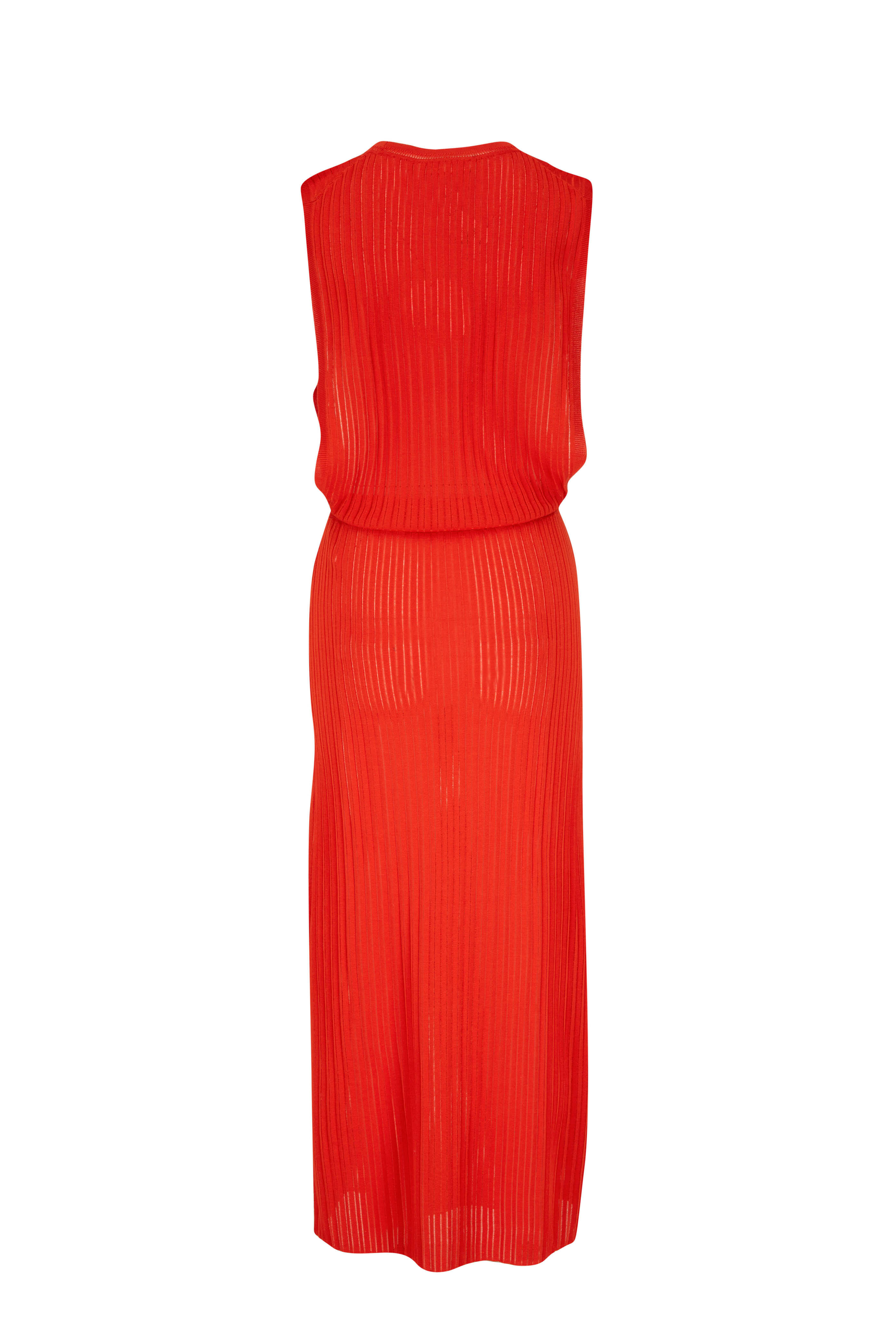 Chloé - Loving Orange Sleeveless Knit Dress
