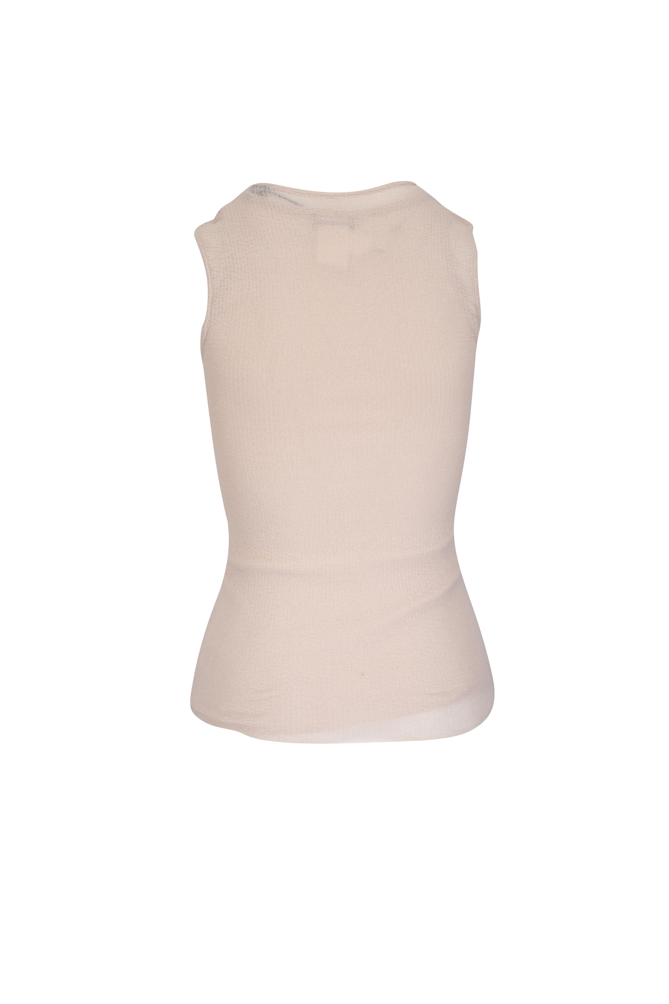 Akris - Greige Double Layer Knit Top