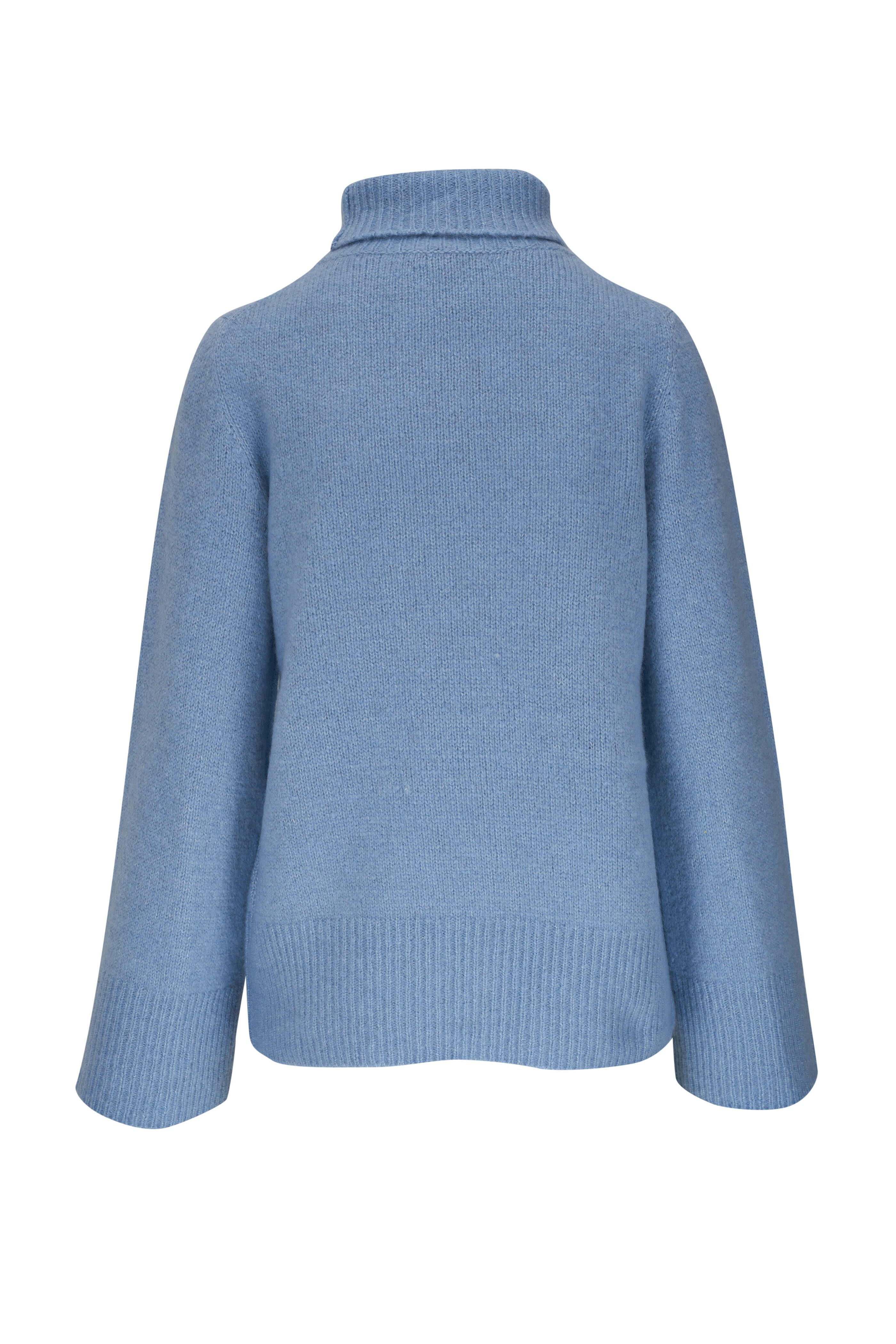 Dorothee Schumacher - Luxury Attraction Blue Cashmere & Silk Sweater