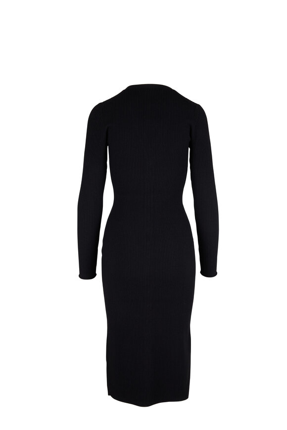Veronica Beard Arika Black Knit Cardigan Dress  - view 2
