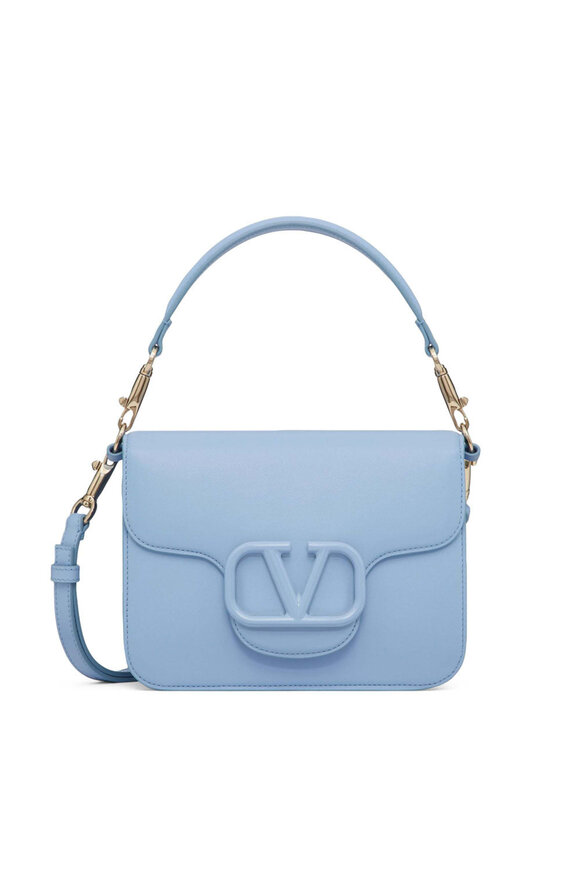 Valentino Garavani - Loco Shoulder Bag in Popeline Blue
