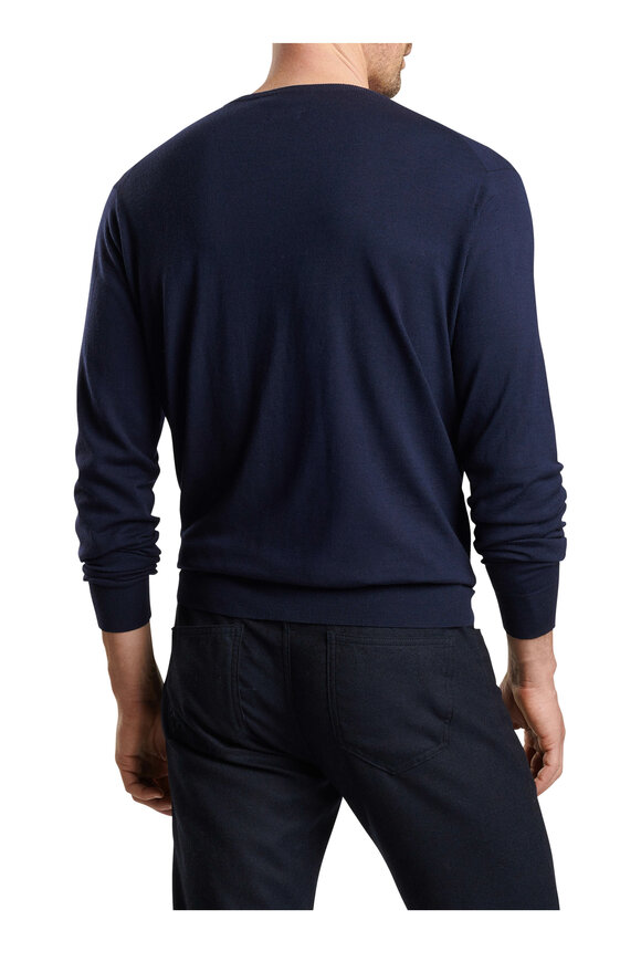 Peter Millar Excursionist Flex Navy Crewneck Sweater - view 4