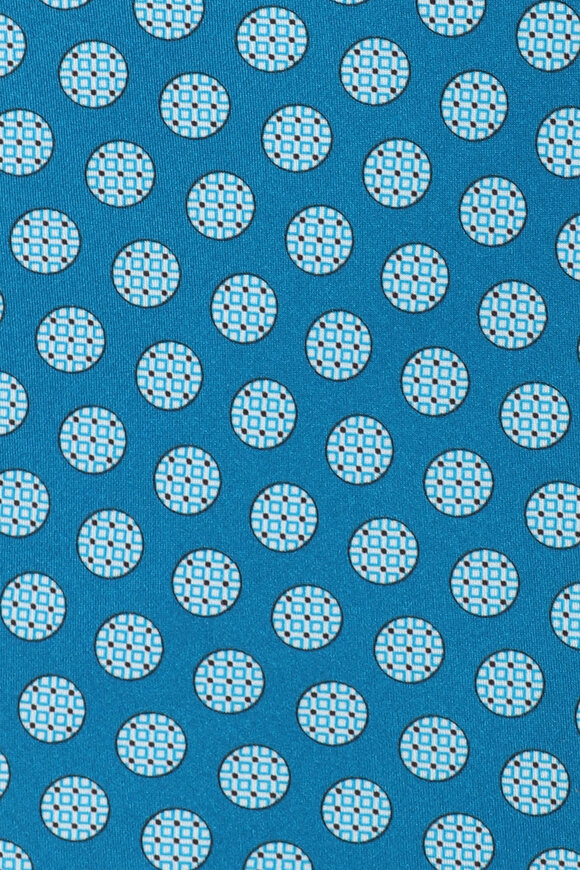 Momas Aqua Geometric Print Necktie - view 2
