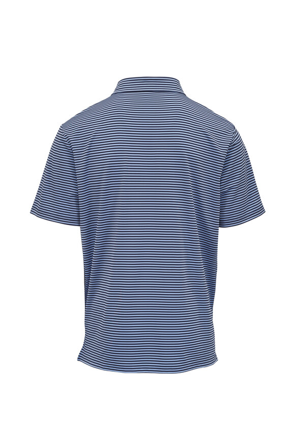 RLX Ralph Lauren Airflow Navy & Blue Stripe Jersey Polo - view 5
