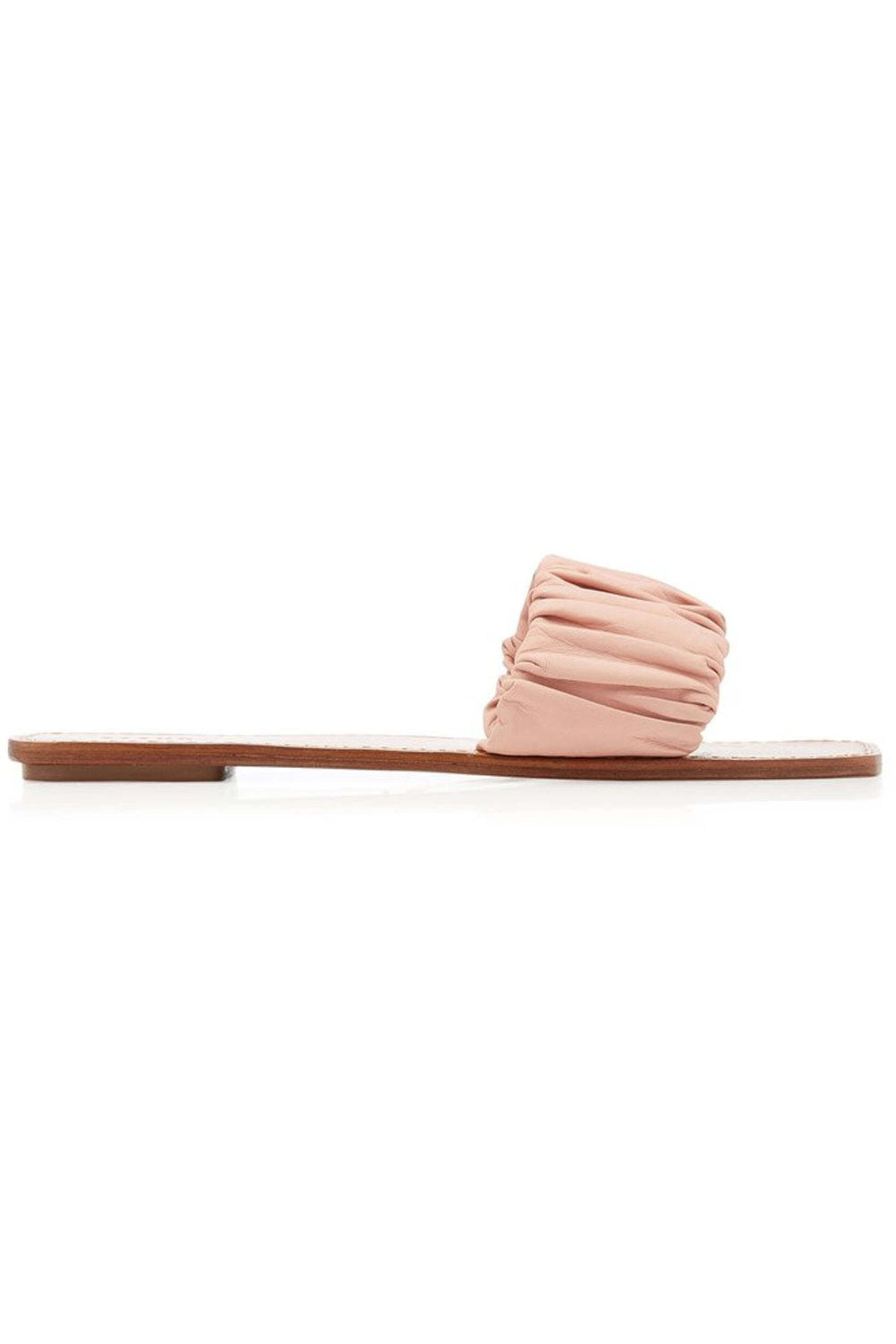 Staud - Nina Ruched Sandal in Blush