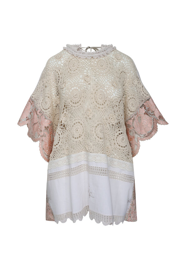 Rianna + Nina Ooak Kendima Cream Crochet Blouse