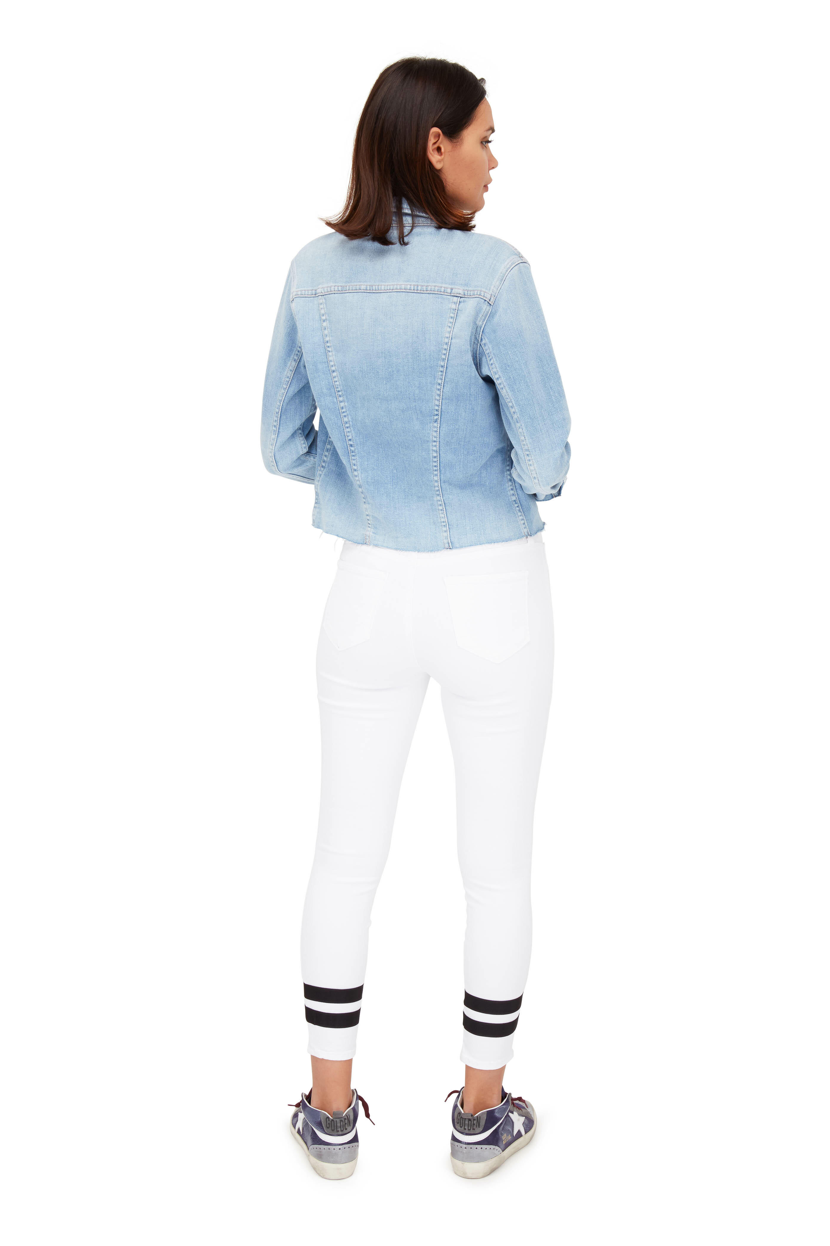 L'Agence - Janelle Blue Cloud Denim Jacket