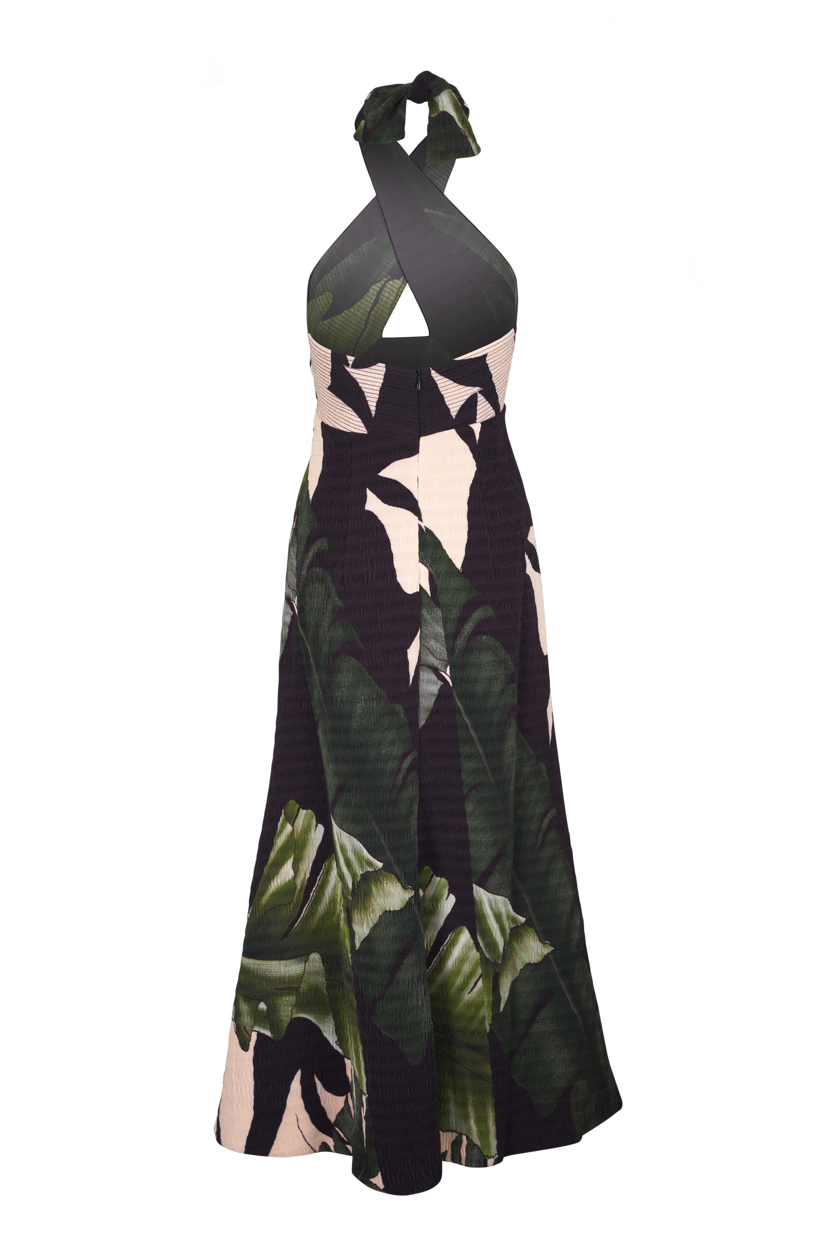 Johanna Ortiz - Elegant Expedition Green Multi Midi Dress