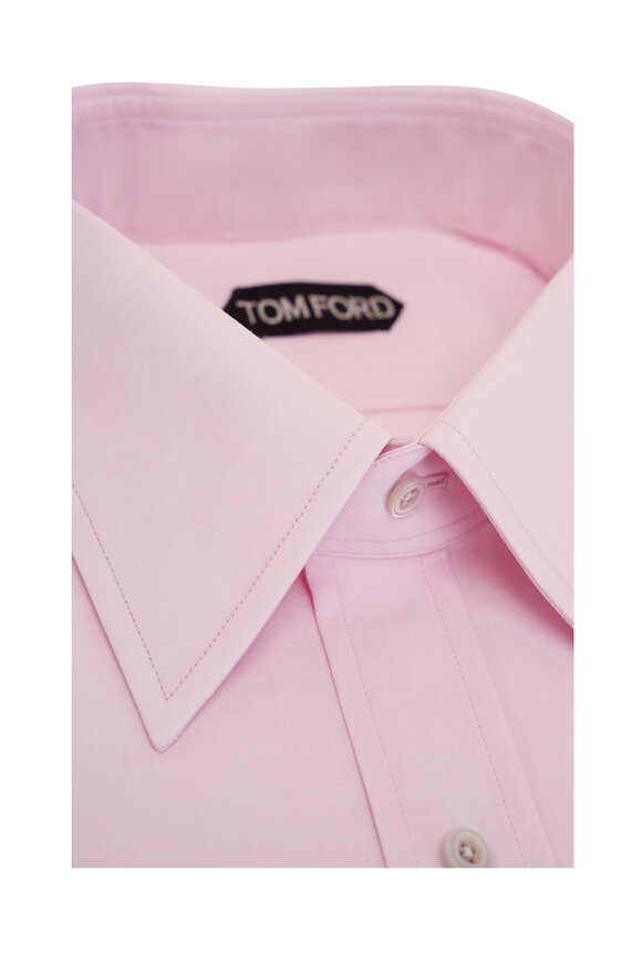 Tom Ford - Solid Pink Cotton Dress Shirt 