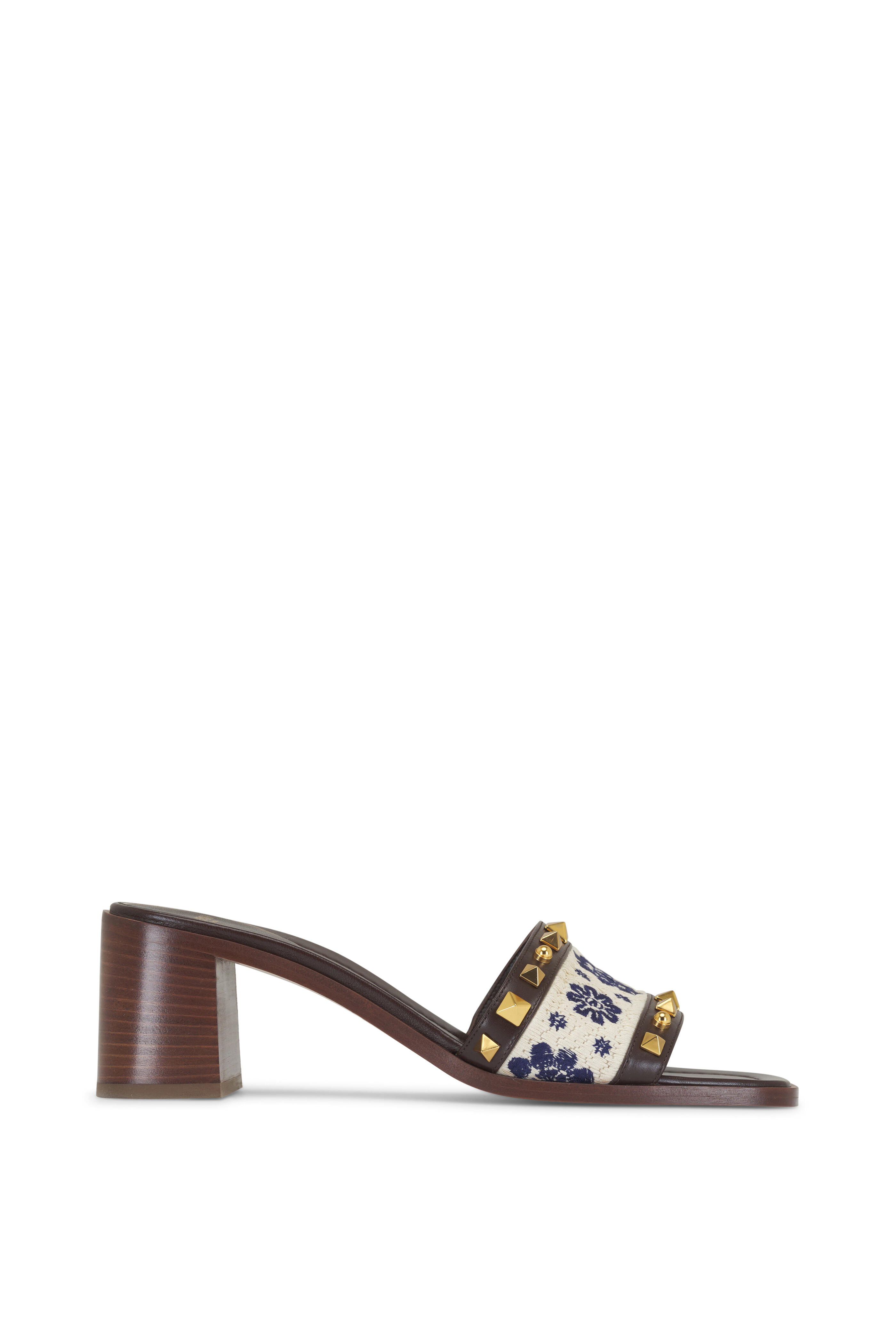 Valentino Garavani - Country Fondant Embroidered Heeled Mule