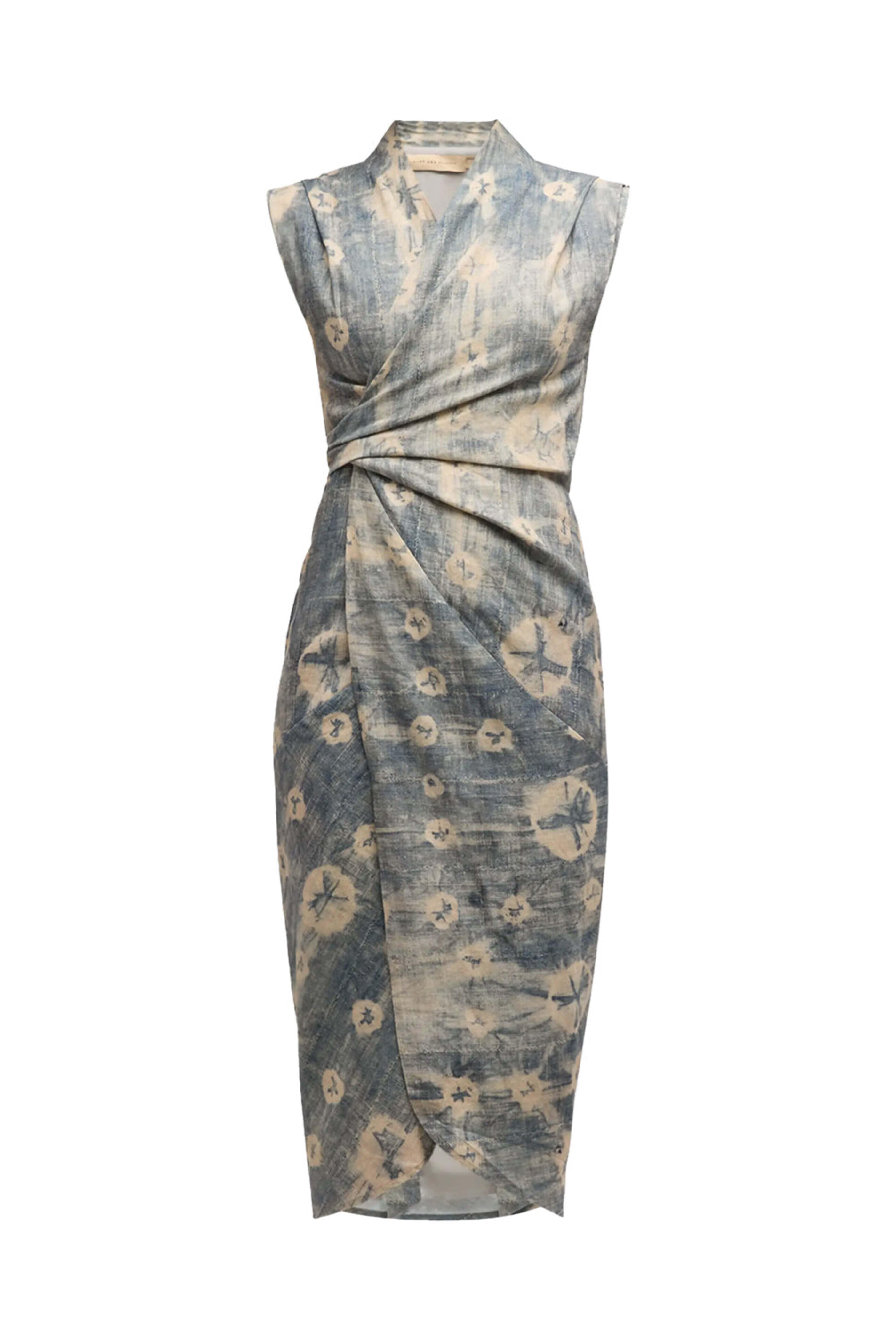 Just Bee Queen - Blue Shibori Alivia Dress