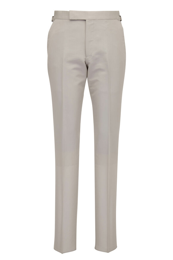 Tom Ford - Shelton Light Gray Fine Poplin Suit 