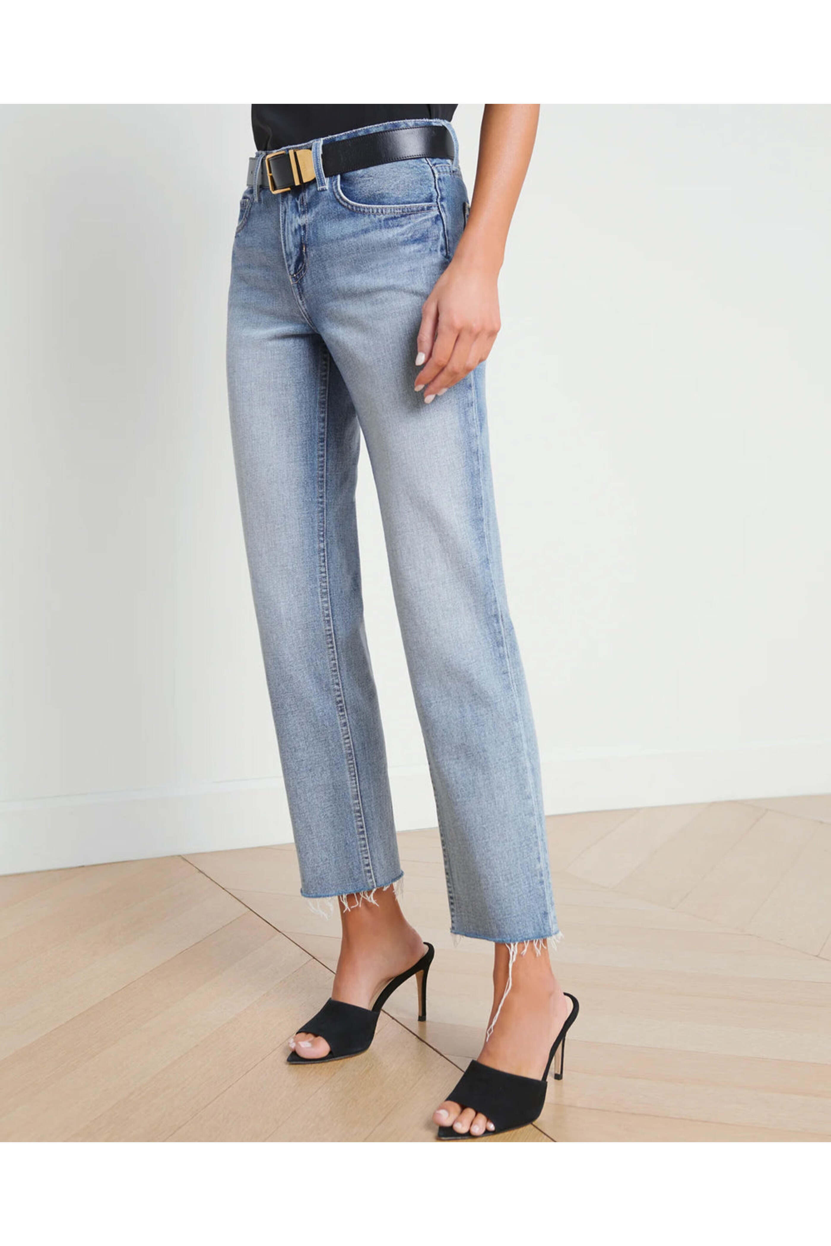 L'Agence - Low Rise Milana Stovepipe Jean in Ravine