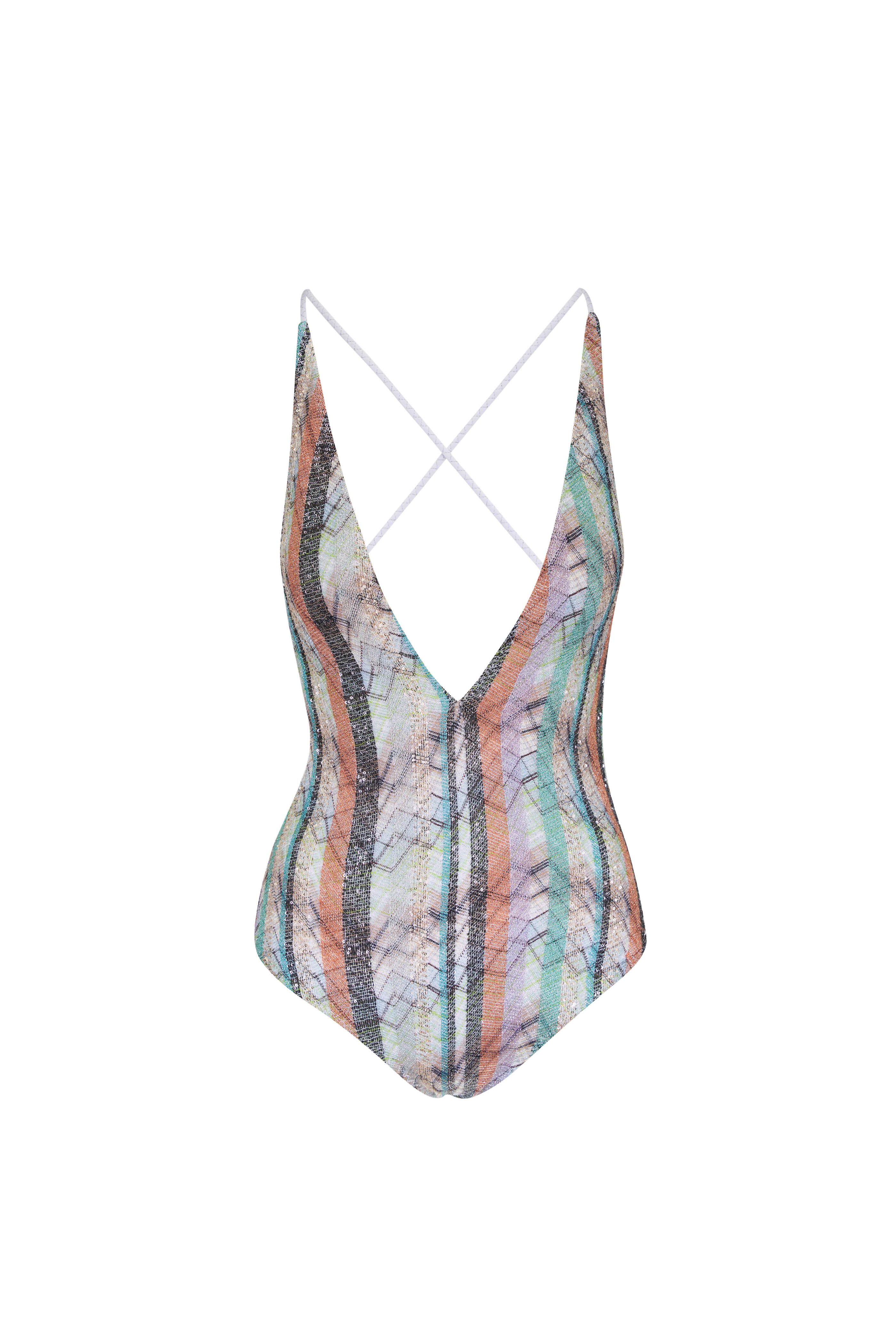 Missoni - Mutlicolor Metallic Paillette Bathing Suit - view 1