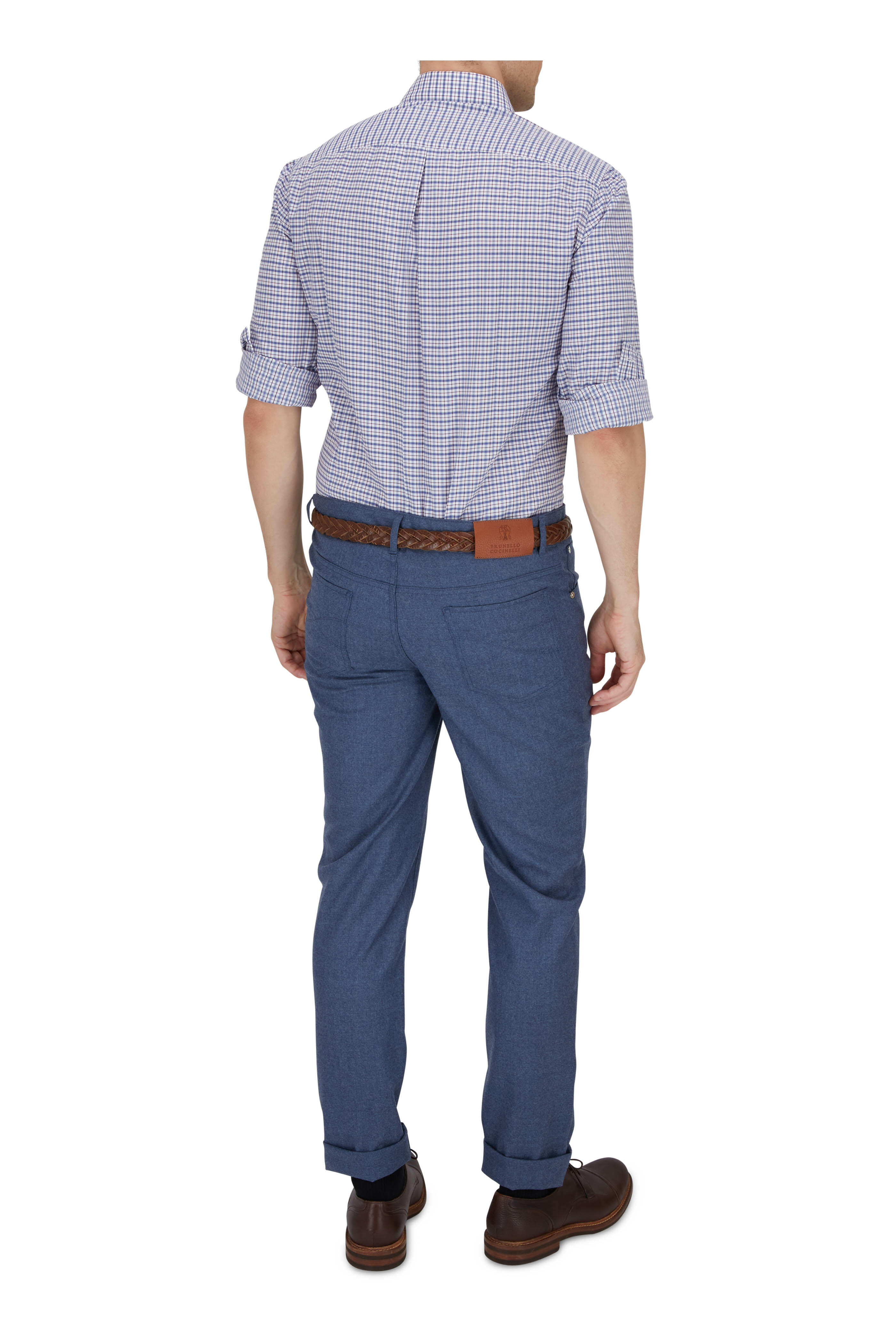 Brunello Cucinelli - Dark Brown Deerskin Cap Toe Derby Loafer