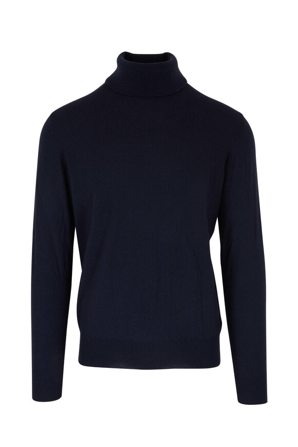Loro Piana Navy Superlight Turtleneck - view 1