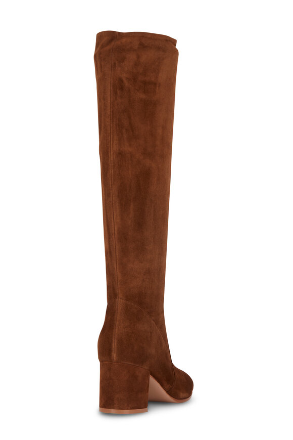 Gianvito Rossi - Brown Texas Suede Tall Boot, 60mm