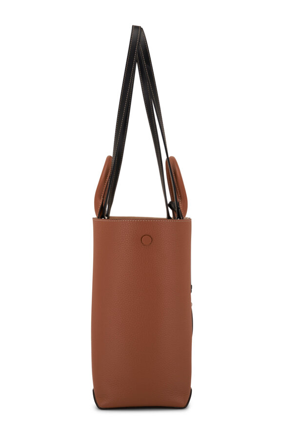 Tod's - Medium Leather & Canvas Double Up Shopping Bag 