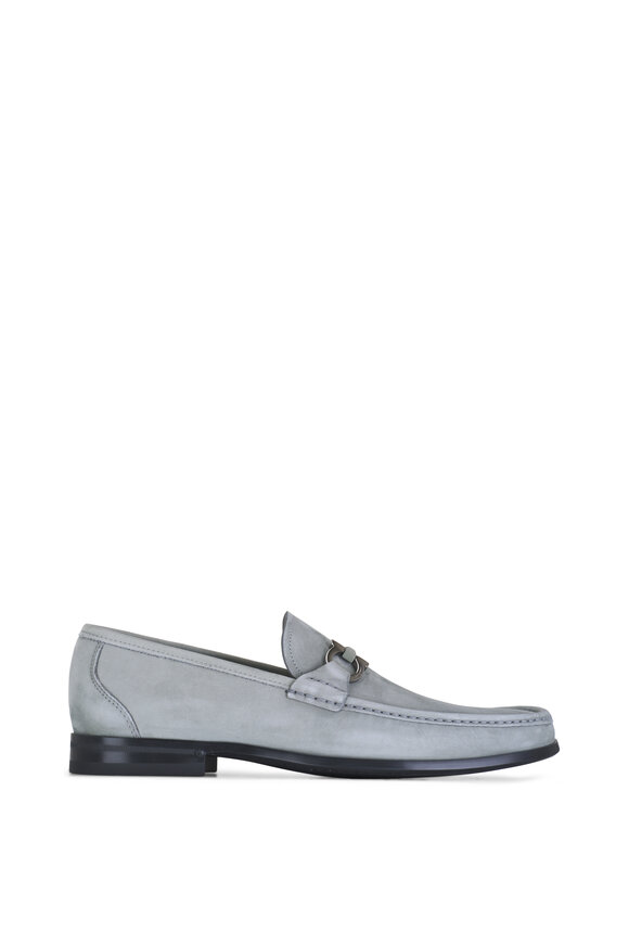 Ferragamo - Grandioso Gray Suede Loafer