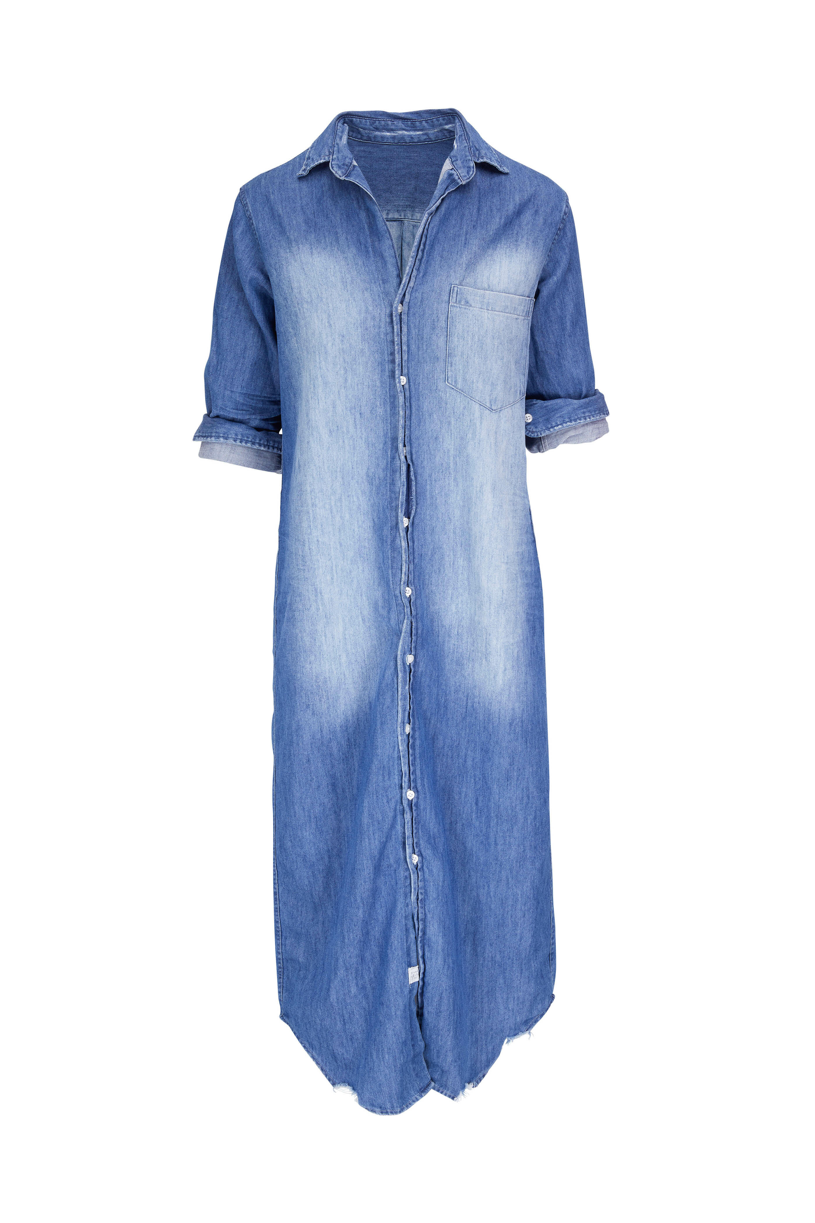 Frank & Eileen - Rory Blue Denim Long Dress | Mitchell Stores