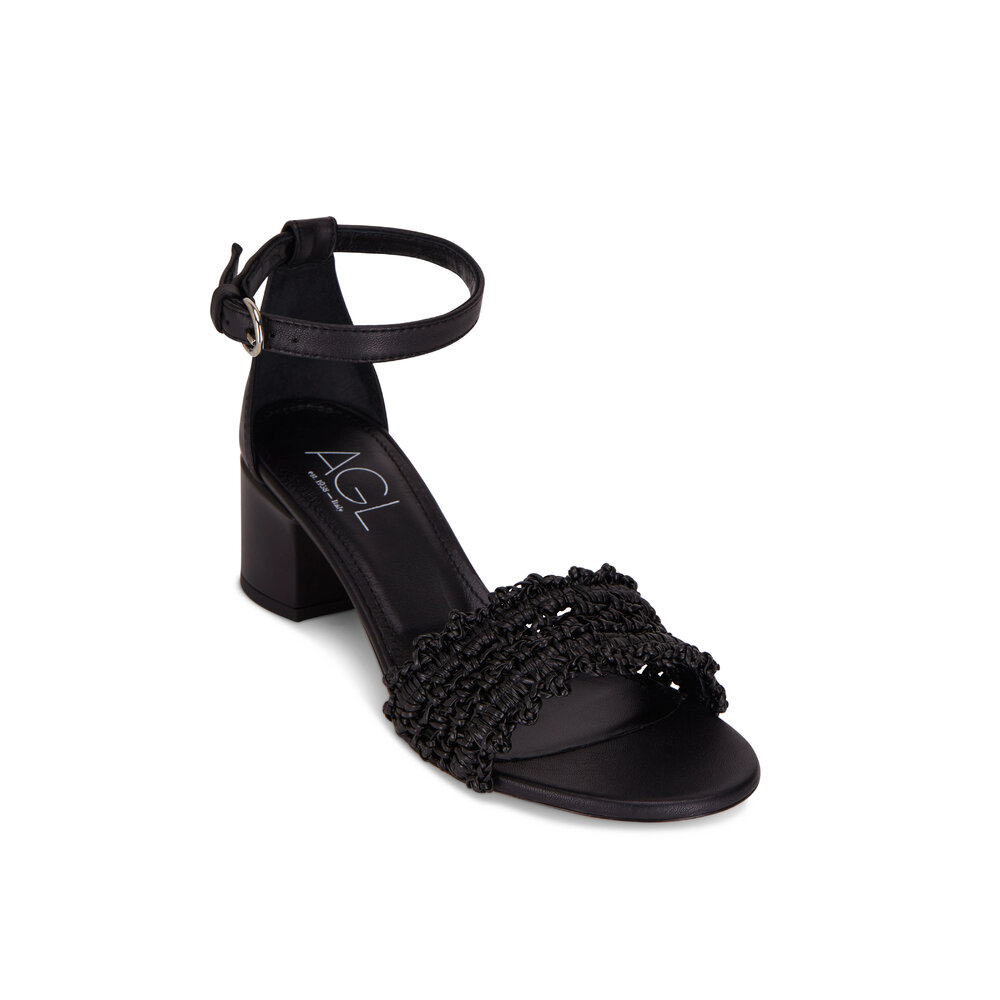 サンダル・ミュール AGL Women Sandals D669026PGKA076G125 Grey Women's Sandals: Leather, Heeled & Wedge Styles | AGL Shoes