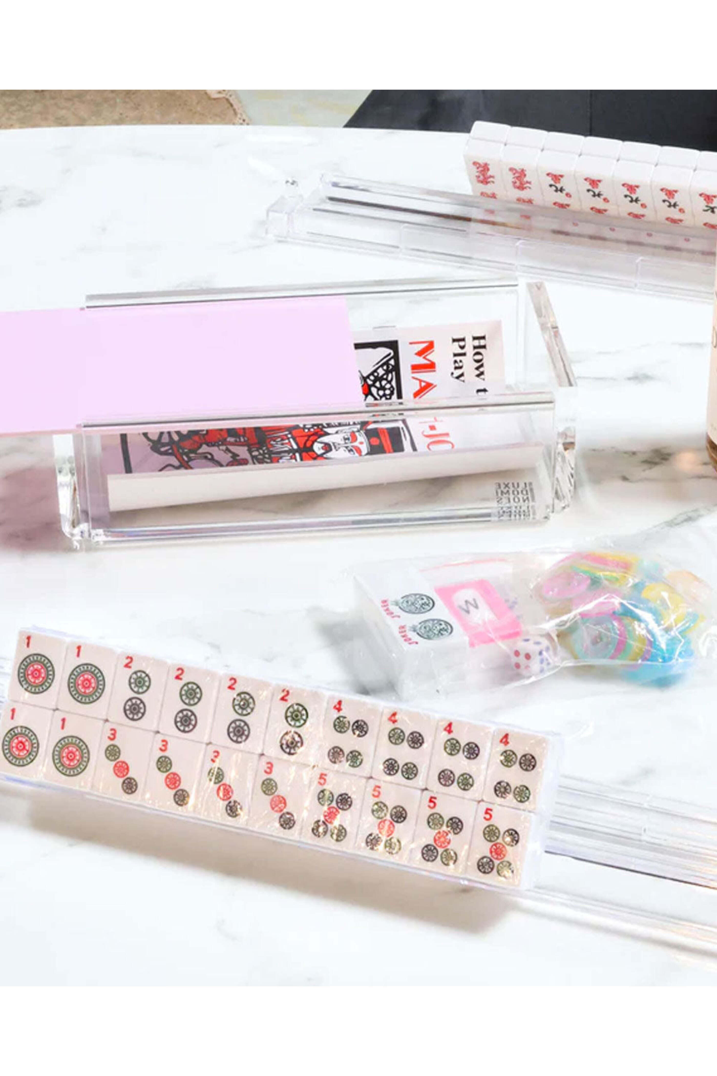 Luxe Dominoes - El Mahjong in Pastel Blue