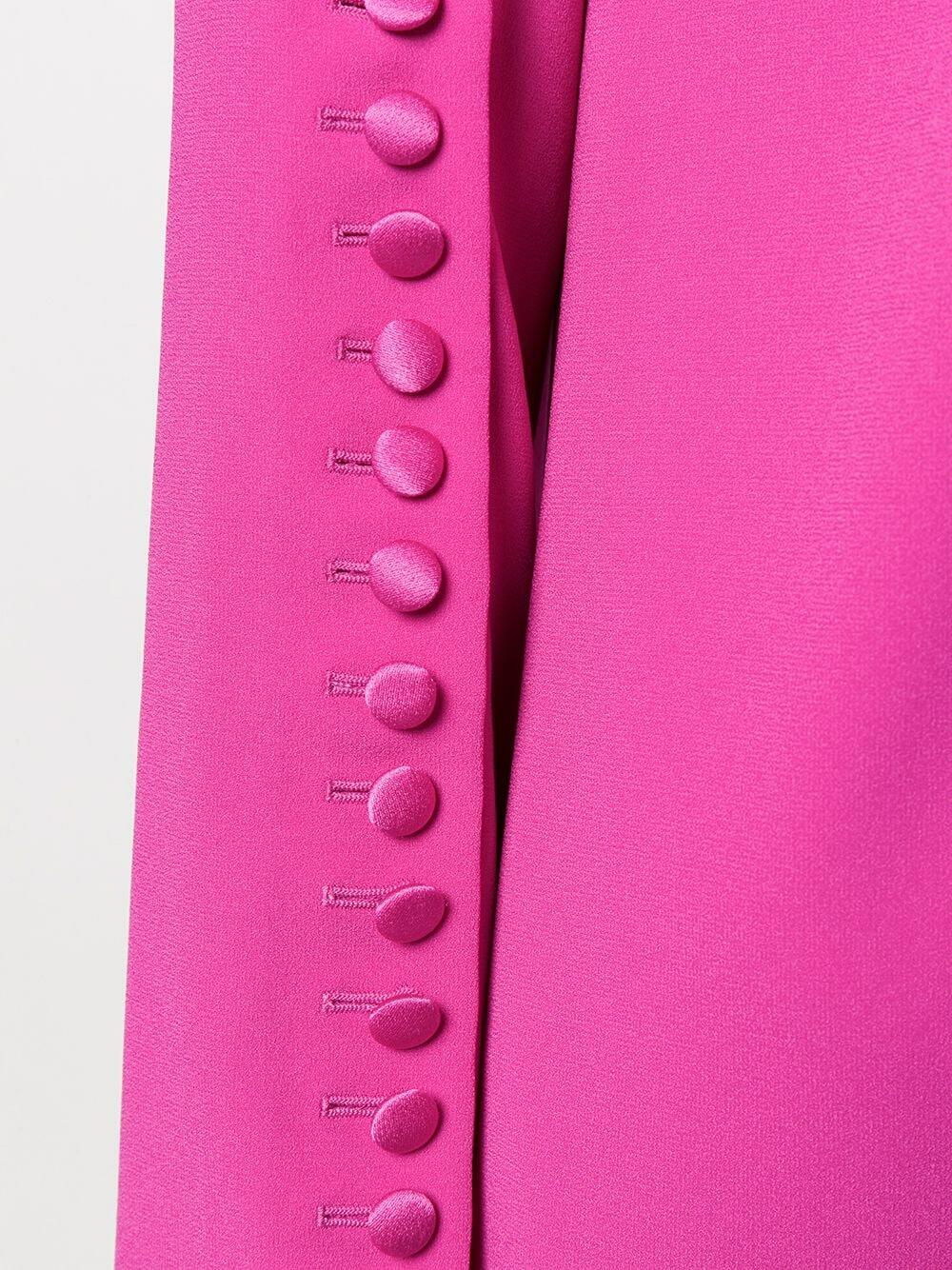 Escada - Dehva Sari Pink Button Long Sleeve Dress