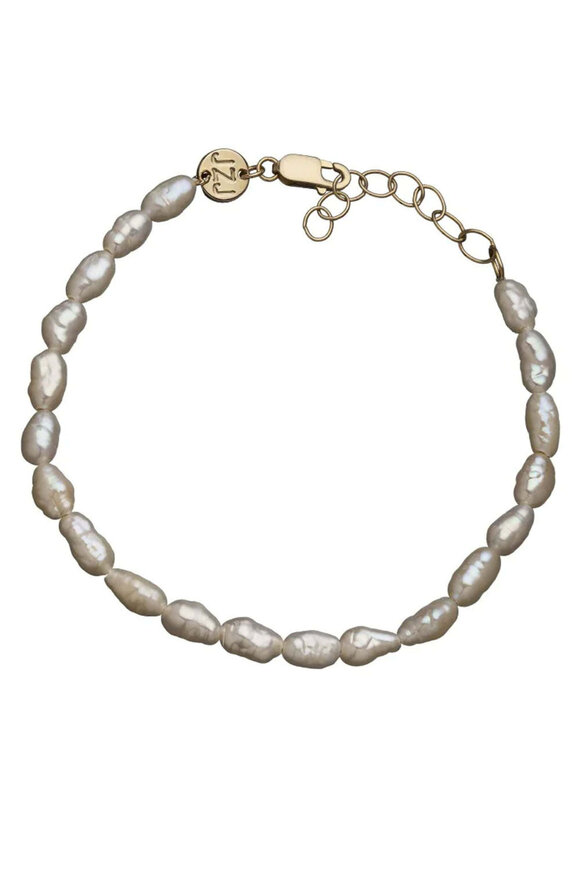 Allie + Bess - 14k Gold and Burnt Orange Zo Stretch Bracelet