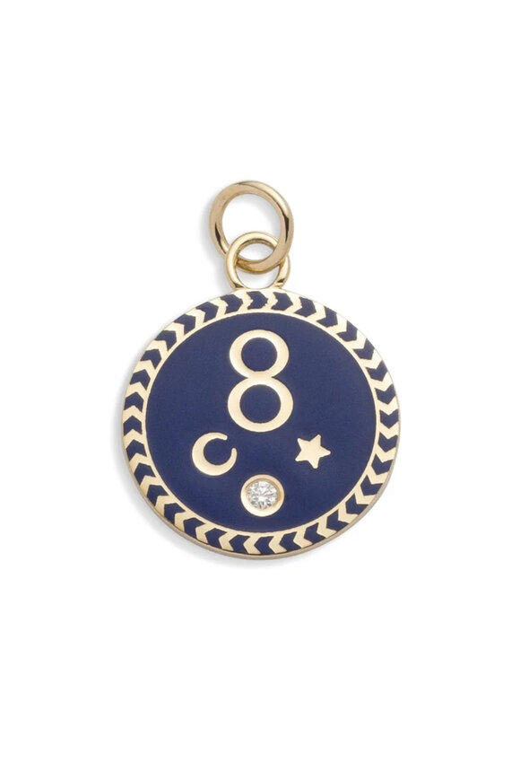 Foundrae - Karma Petite Enamel Medallion 