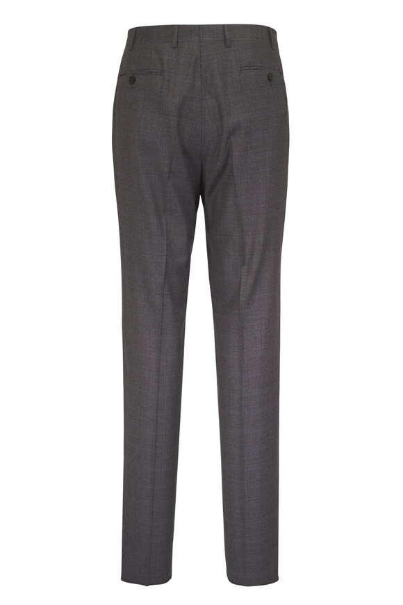 Canali Gray Tonal Windowpane Wool Suit - view 5
